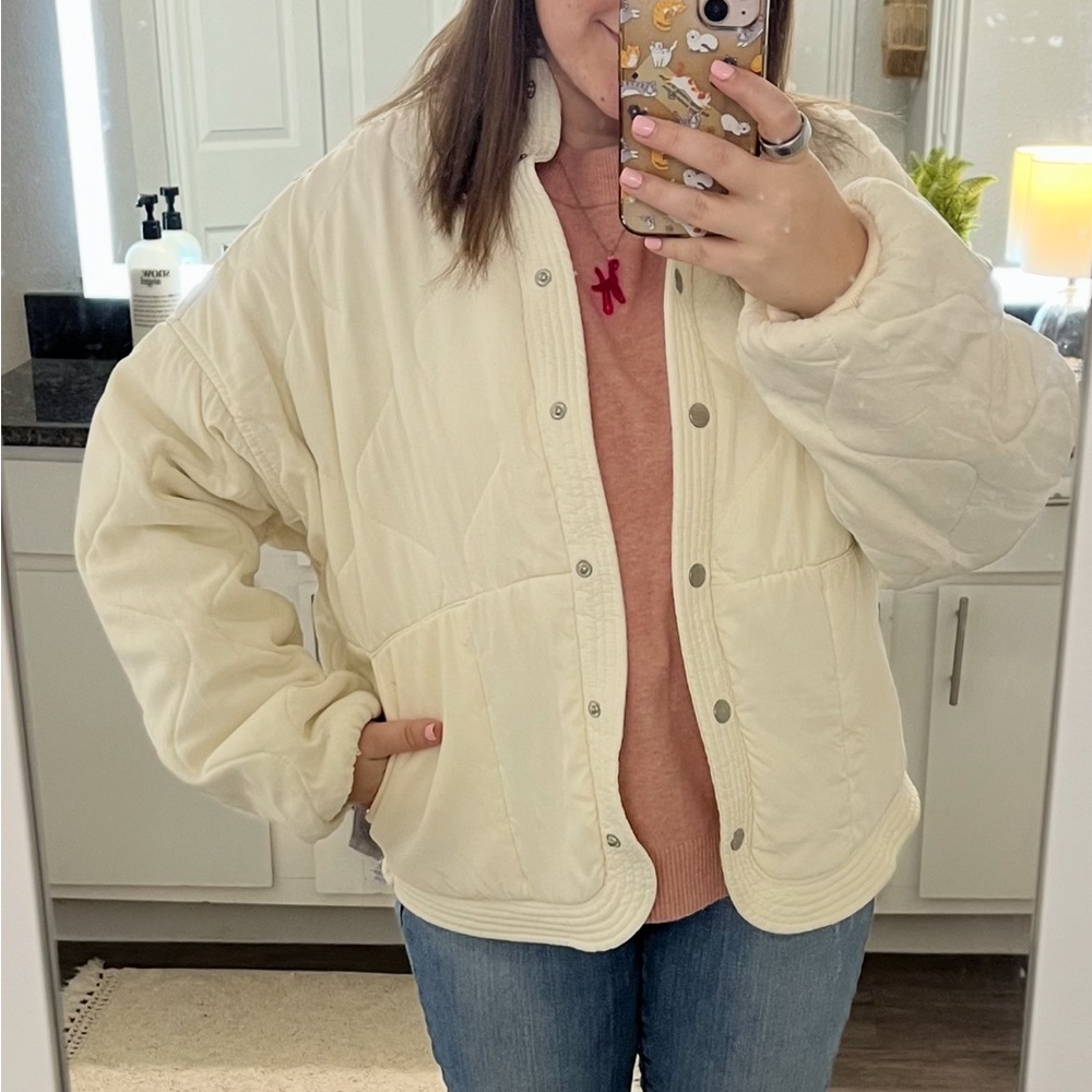 Offwhite Quilted Jacket